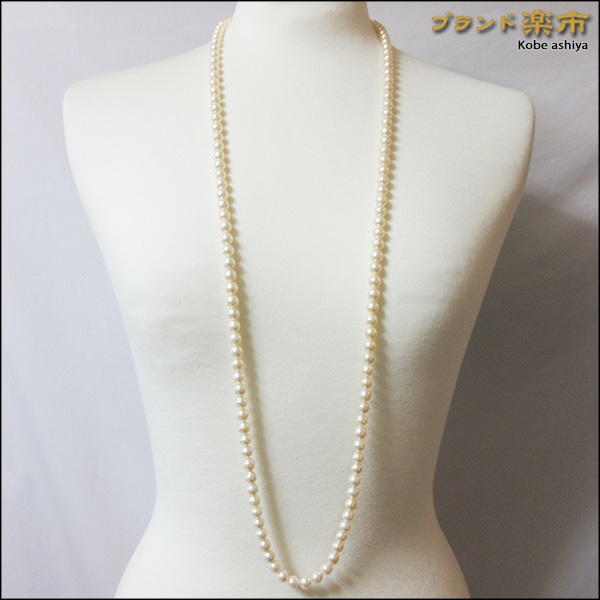 TASAKI タサキ アコヤ パール ネックレス ロング 本真珠 テリ抜群 SV TASAKI タサキ アコヤ パール ネックレス ロング 本真珠 テリ抜群 SV