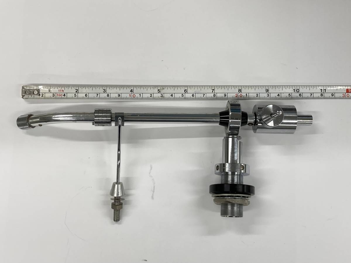 メーカー不明　トーンアーム 全長27cm 有効長20cm程度 ケーブル付き　ジャンク