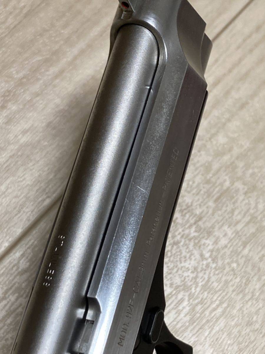 MGC 固定スライドガスガン ベレッタ M92F スライドシルバー 木製