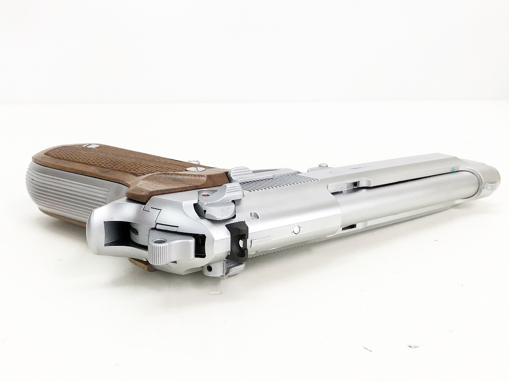 MGC ベレッタM92F シルバー 固定ガスガン 木製グリップ付 ジャンク