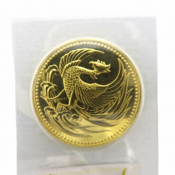 1円～最落なし 天皇陛下御即位記念 10万円金貨 K24 純金 30g 平成2年