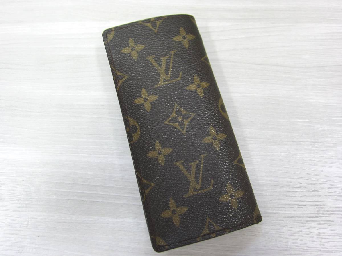7E422◎＠LOUIS VUITTON ルイ ヴィトン モノグラム エテュイ リュネットサーンプル 眼鏡ケース メガネ入れ 小物入れ◎中古品