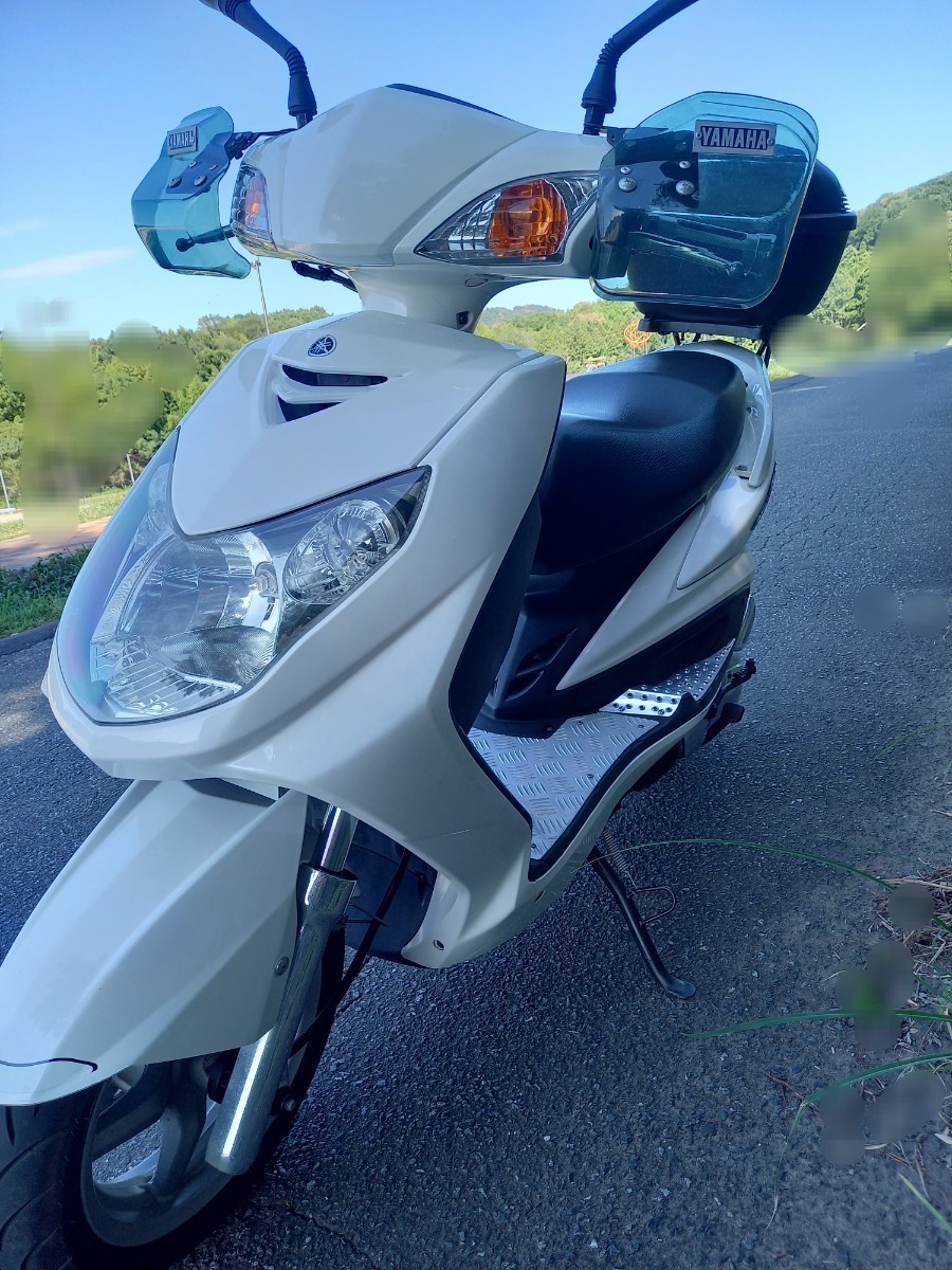 ヤマハシグナスX SE44J 125cc バイク パールホワイト リアBOX付き(51cc 