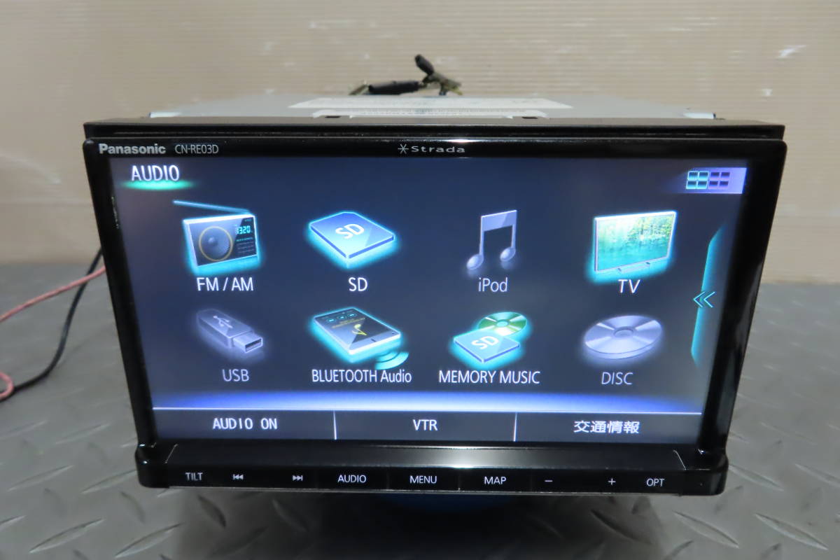 自動車 カーナビ CN-RE03D パナソニックSDナビ Bluetooth