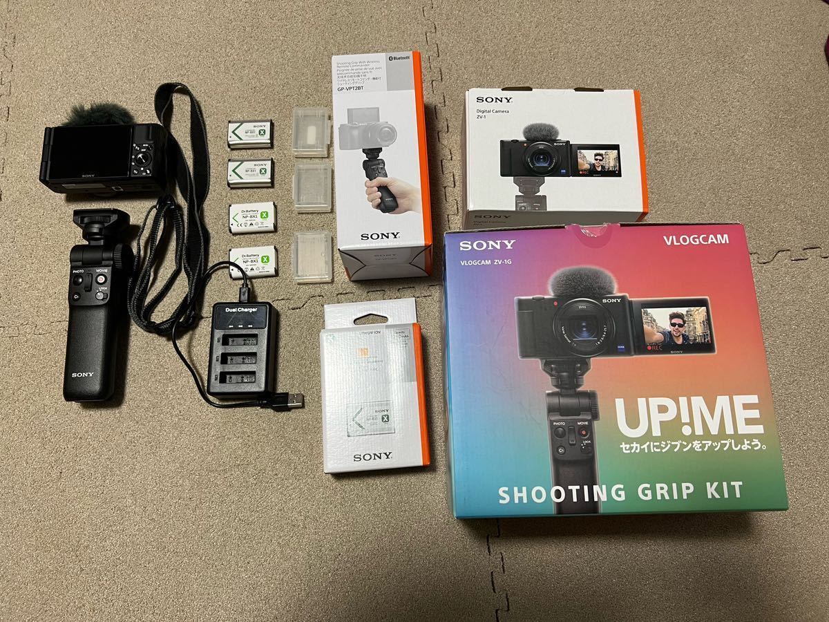 SONY zv-1G シューティングキット バッテリー4個 美品 VLOGCAM SONY
