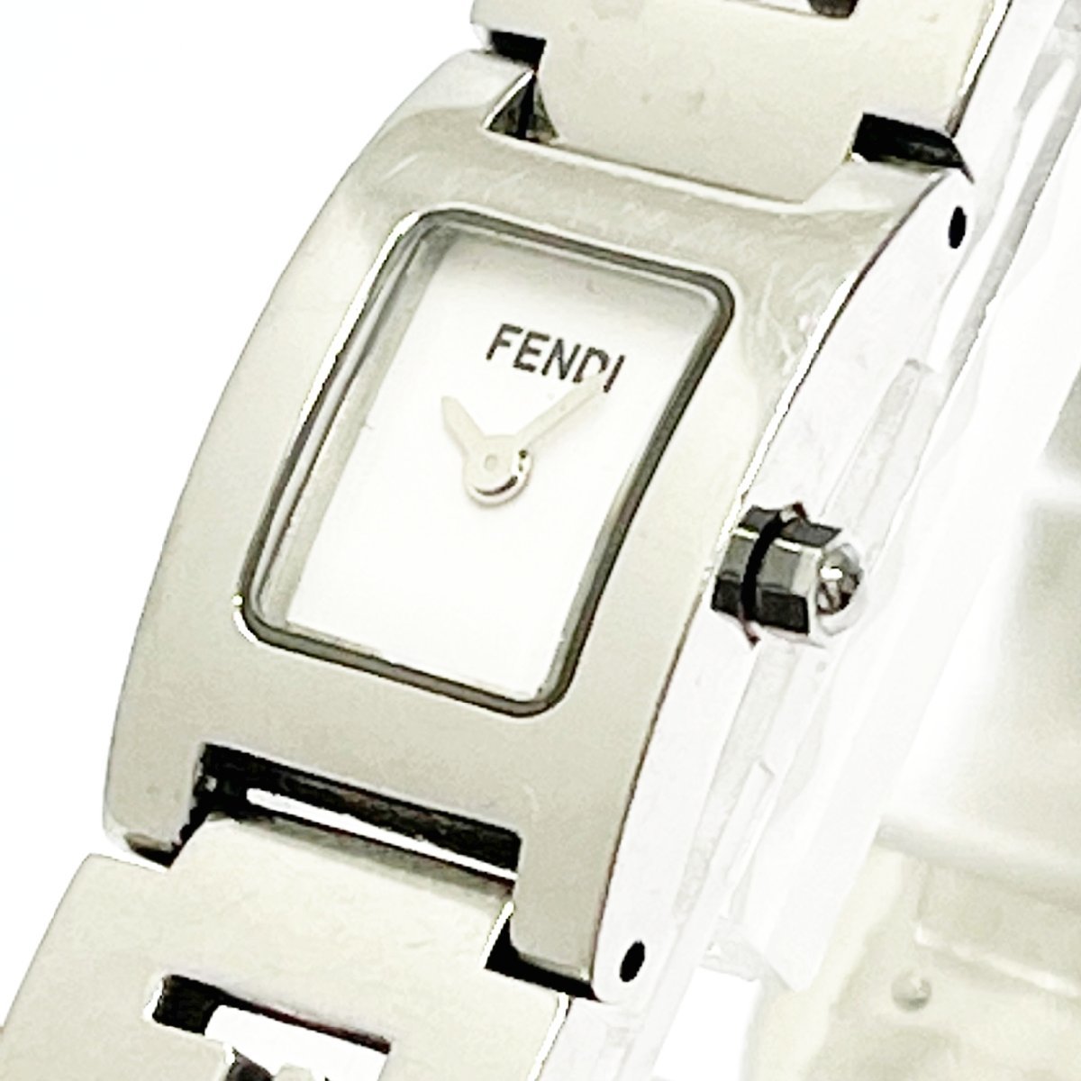 【1円スタート】FENDI フェンディ 3150L ステラ SS ホワイト文字盤 クオーツ レディース腕時計 ジャンク 187363