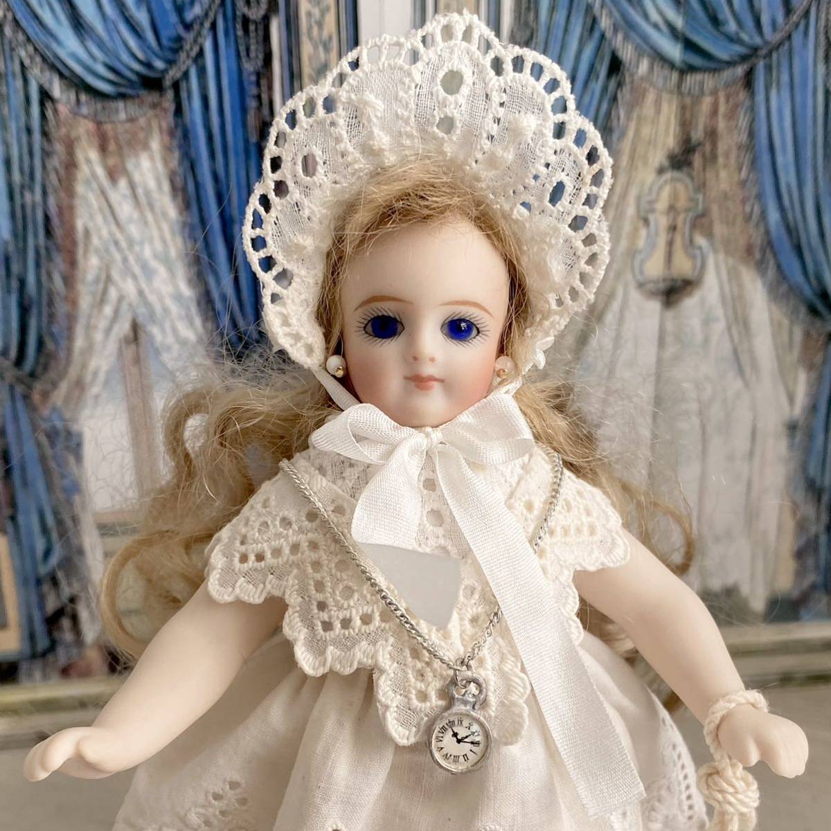 アンティークドール ♥ ケストナー 青い瞳の色白美人のお嬢さん♥ドイツ アンティークドール ♥ ケストナー 青い瞳の色白美人のお嬢さん