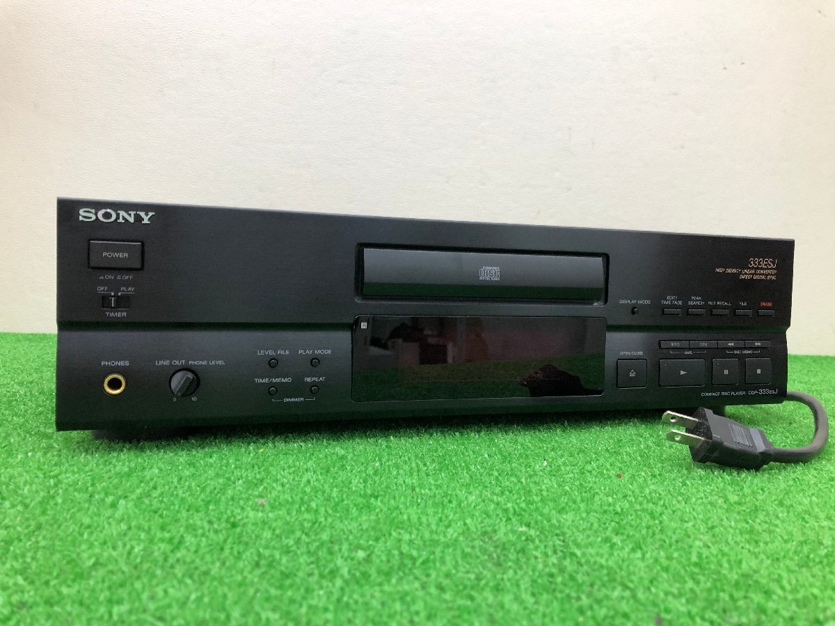 ♪2599　ジャンク品　オーディオ機器　CDプレーヤー　SONY　ソニー　CDP-333ESJ