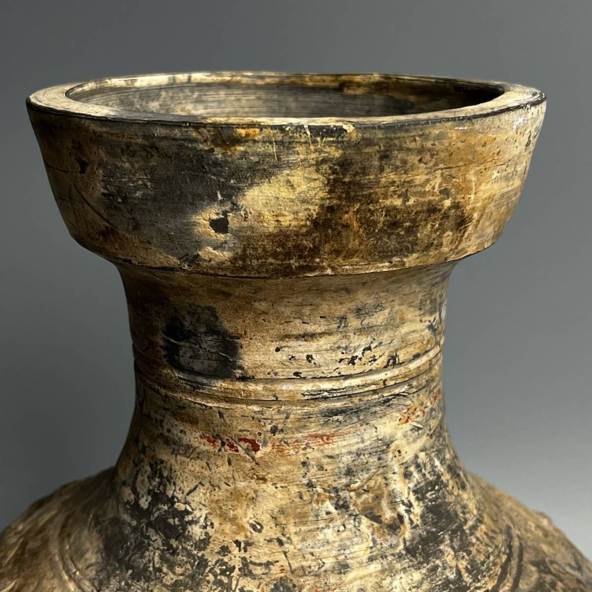 A393 漢緑釉 獣紋壺 中国 古美術 中国古玩 中国美術 唐物