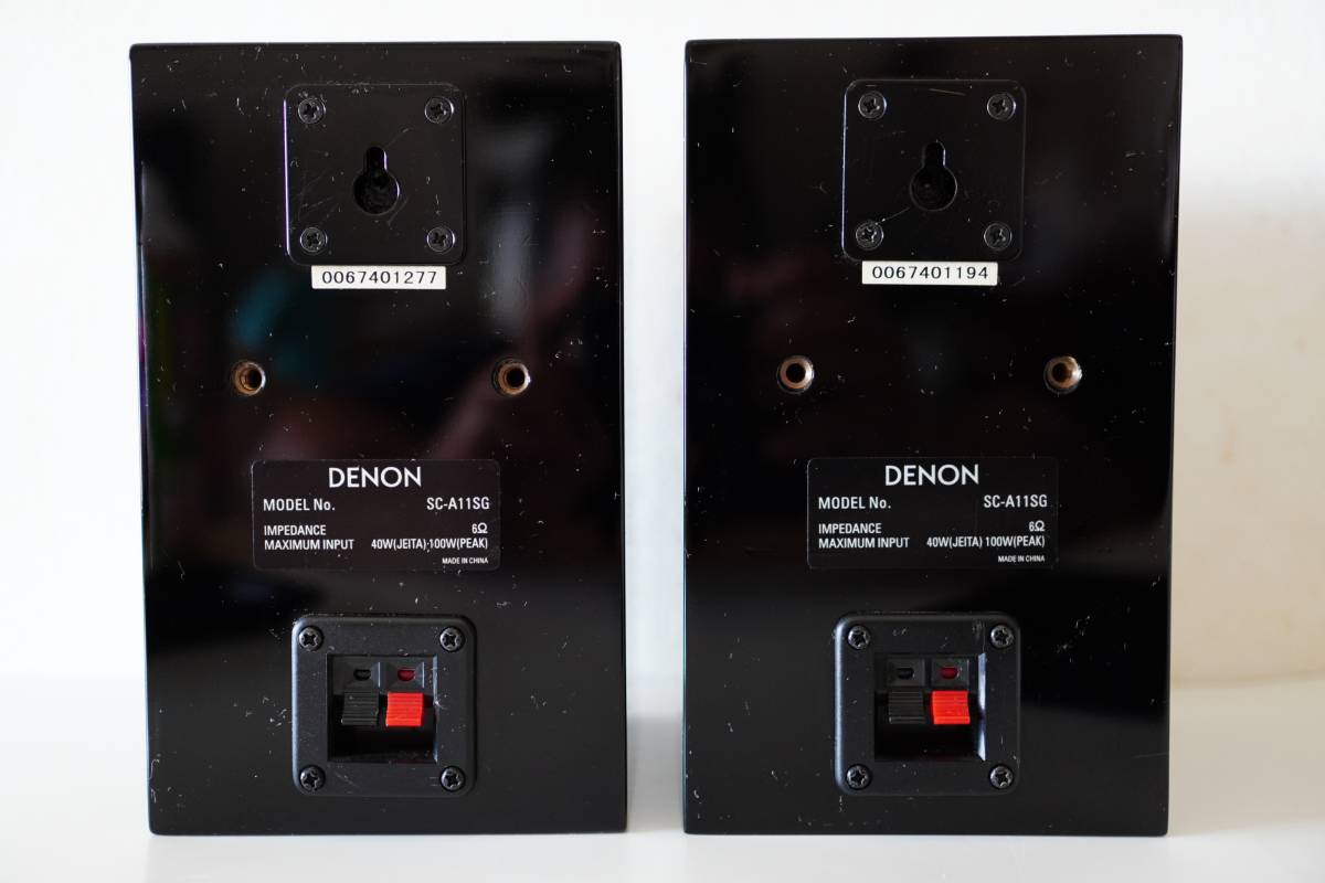 DENON スピーカー ブラック　SC-A11SGと SC-C11SG DENON スピーカー ブラック SC-A11SGと SC-C11SG DENON SC-A11SG-K