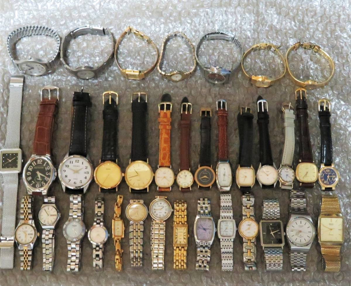 □ブランド腕時計おまとめセット□35点/SEIKO Exceline BULOVA CYMA 
