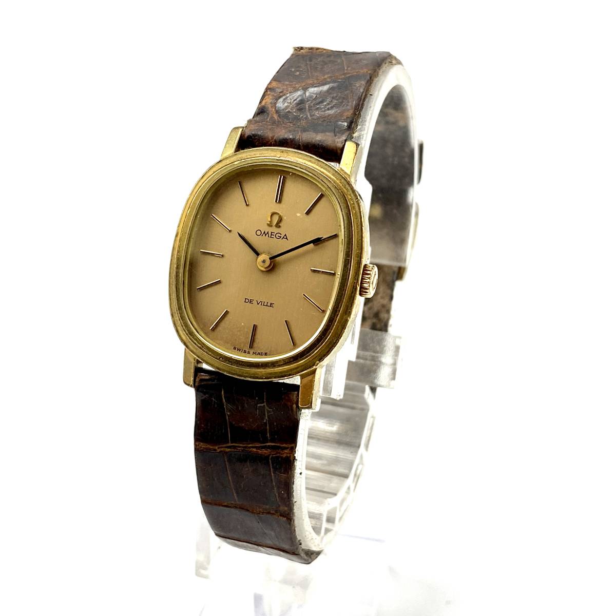 オメガ デビル OMEGA DE VILLE Cal.1458 クォーツ腕時計 オメガ デビル 