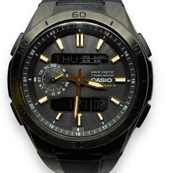 ■中古・極美品・稼働品　CASIO カシオ Wave Ceptor ウェーブセプター MULTI BAND 6 マルチバンド6 WVA-M650 TOUGH SOLAR　電波ソーラー