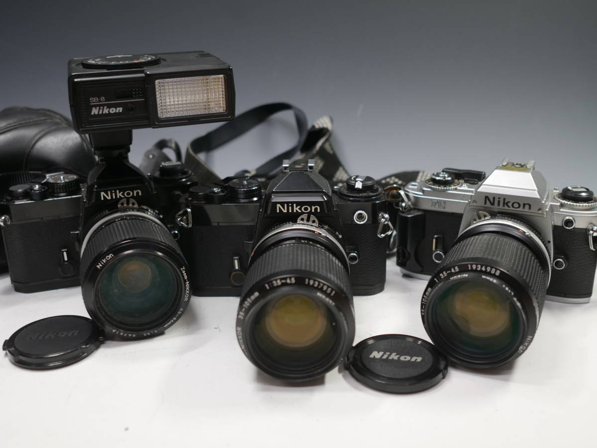 ◇Nikon【FE】【FG】計3点 まとめて Ai Zoom-NIKKOR 43-86mm 1:3.5/Ai
