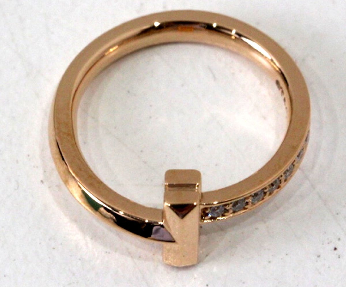 定価33万円 新品 TIFFANY＆CO ティファニー Tワン ナロー ダイヤ 