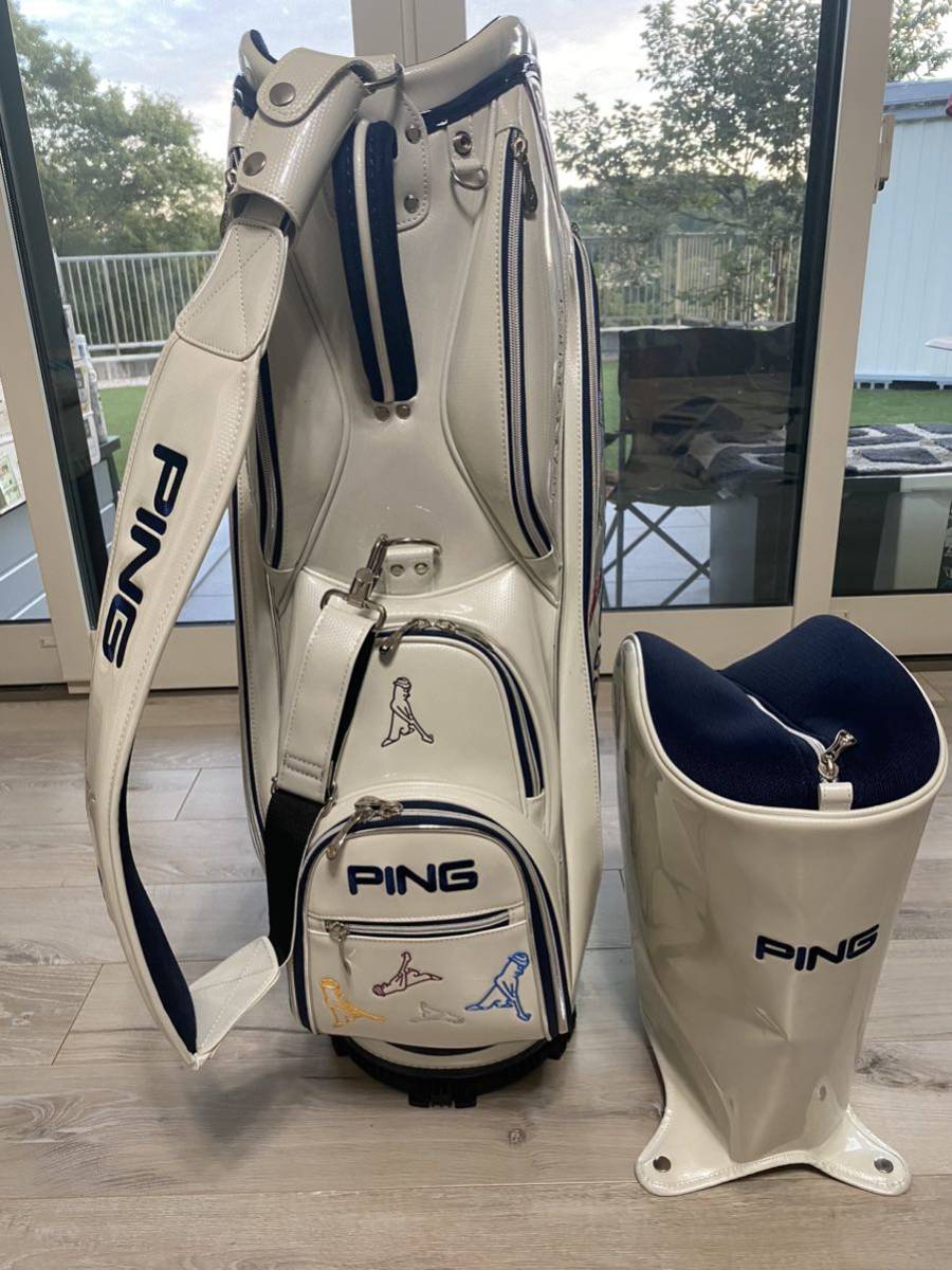 PING キャディバッグ CB-C221 ホワイト 9.5型 PING（ピン） キャディ