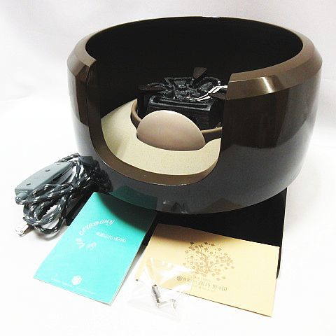 美品 野々田商店 風炉型電熱器 200/400 切替スイッチ 古銅色 合金面取