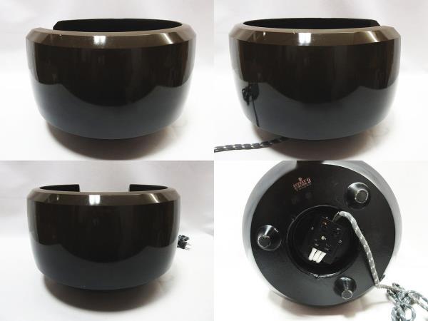 美品 野々田商店 風炉型電熱器 200/400 切替スイッチ 古銅色 合金面取