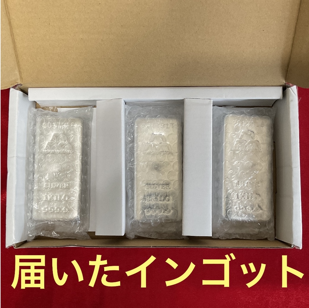 銀地金 （徳力本店 純銀 シルバーインゴット 徳力銀地金 未使用 未開封  
