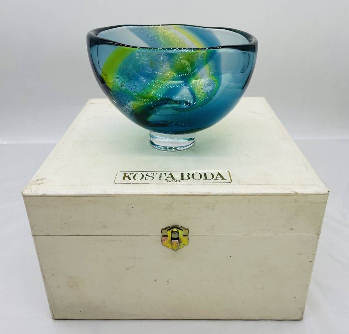 い-8-9】COSTA BODA 花器 ガラス細工 工芸品 コスタボダ スウェーデン