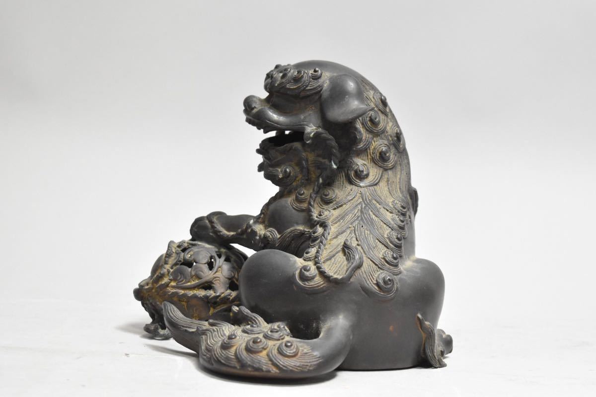 獅子　古物　古美術　美術品　骨董品　置物 銅製 獅子 古物 古美術 美術品 骨董品 置物 【公式通販】