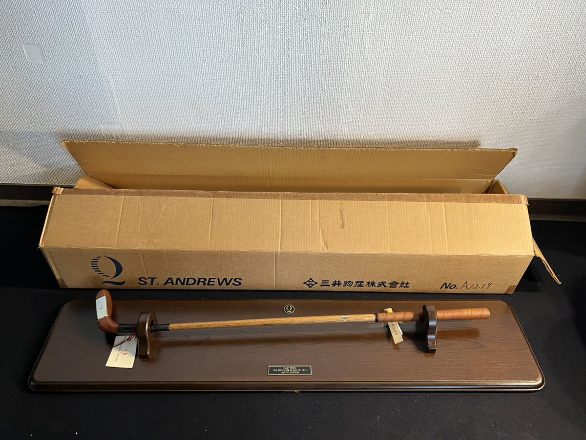 PUTTER ROYALE QE2 ウッドパター ゴルフ シリアルナンバー入り SANDHILL SWILKEN ST ANDREWS SCOTLAND LIMITED EDITION壁スタンド付きe19