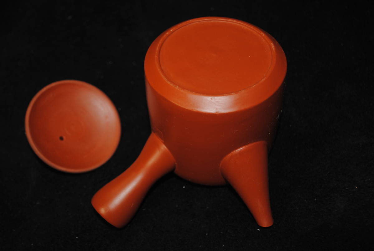 /ね666 茶器セット 煎茶道具 朱泥 急須 湯呑み 湯冷まし 6点セット 暁山 急須 湯呑み 朱泥