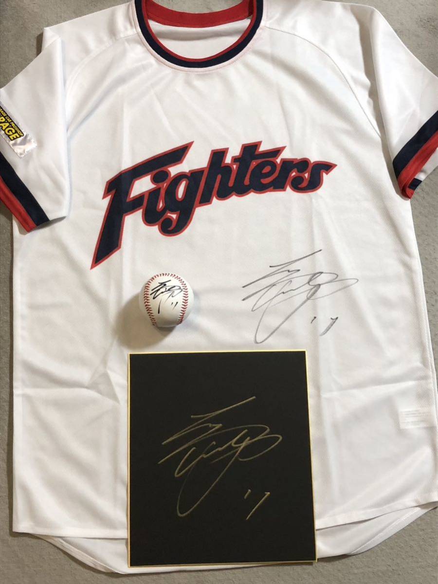 大谷翔平】3点セット！直筆サインユニフォーム 直筆サイン色紙 直筆
