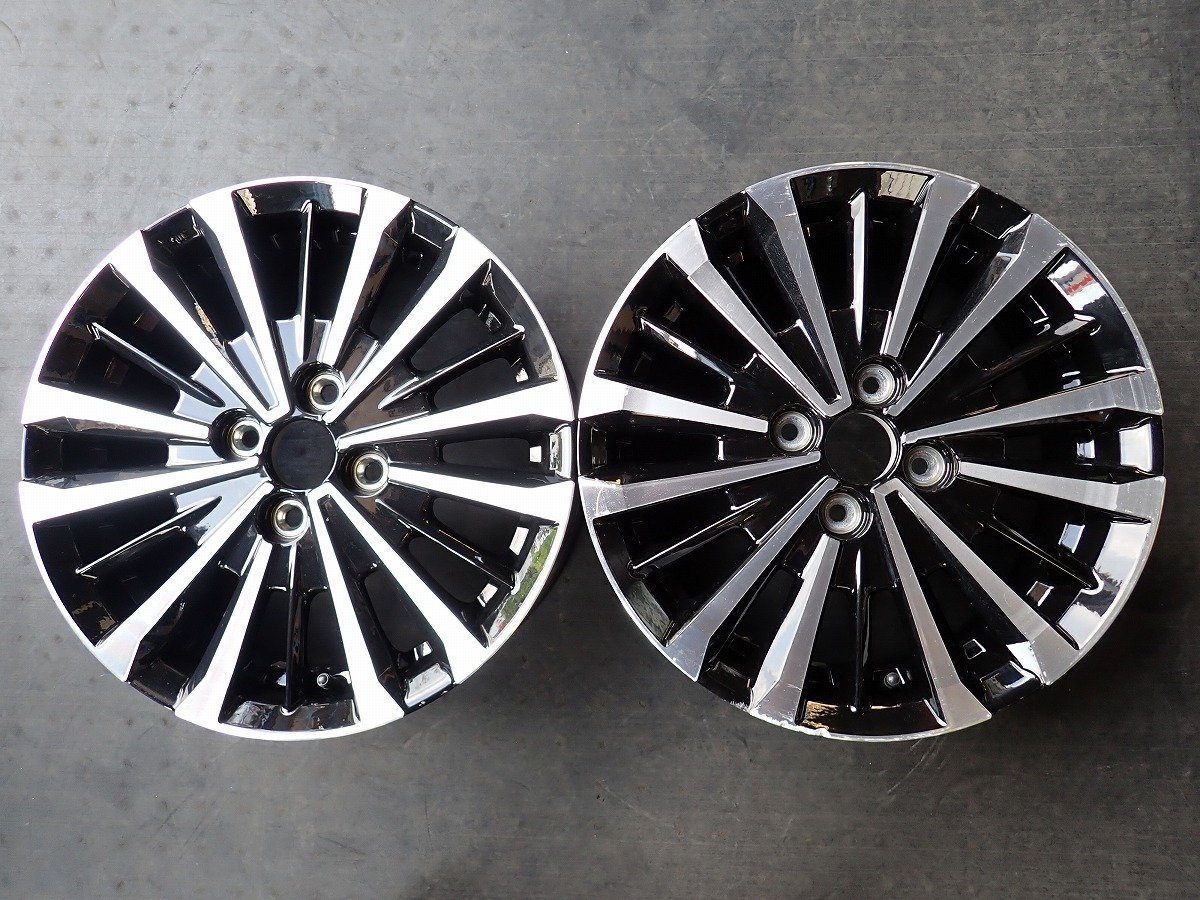 RK64【送料無料15インチ】2本 ダイハツ純正 トール タンク ルーミー などへ 中古アルミホイール ●15×5J 100/4H ET40●