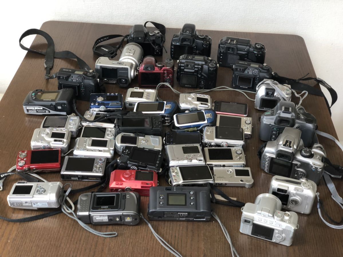 デジカメ まとめ セット CASIO Nikon Panasonic ジャンク デジタルカメラNIKON/PENTAX/PANASONIC などまとめて41 台(動作未確認