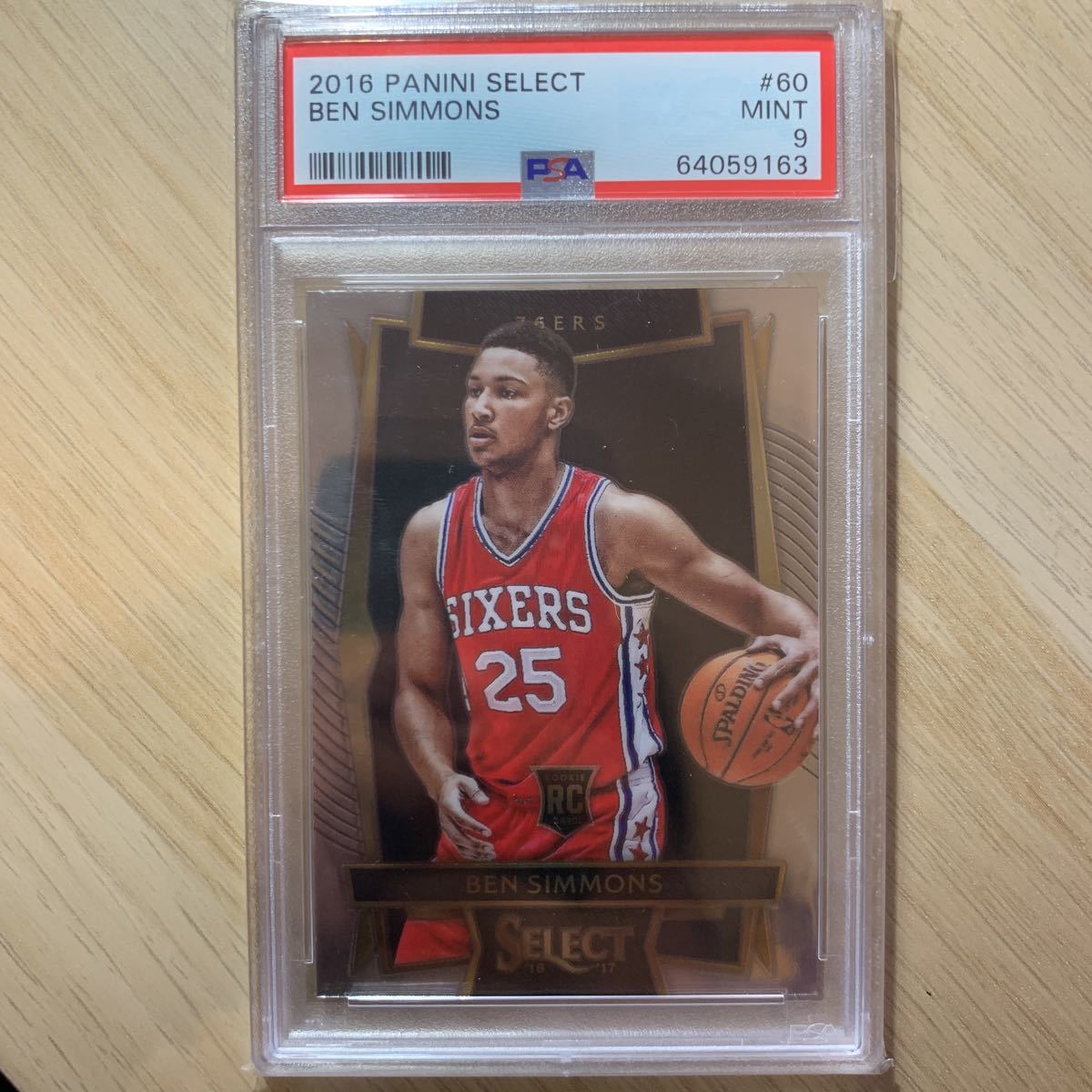 2016-17 Panini select NBA ベン シモンズ RC PSA9