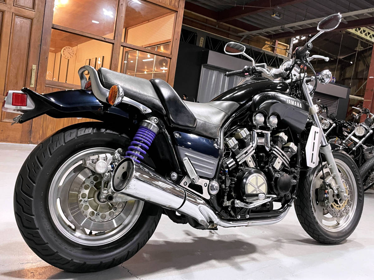 V-MAX 逆車 カナダ仕様 ☆動画☆Vブースト ラジエターガード装備 VMAX