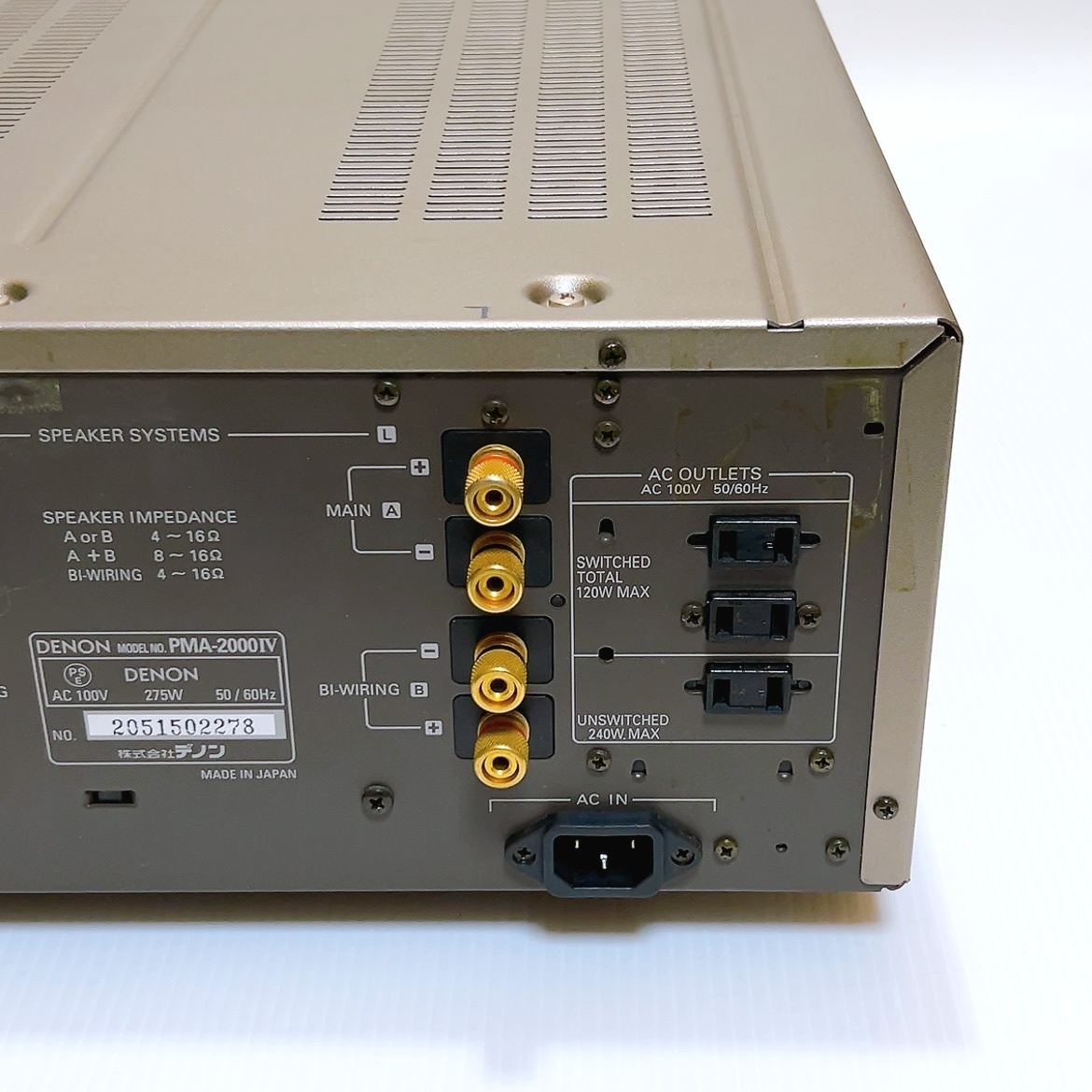 ○DENON PMA-2000Ⅳ プリメインアンプ 現状品 プリメインアンプ DENON