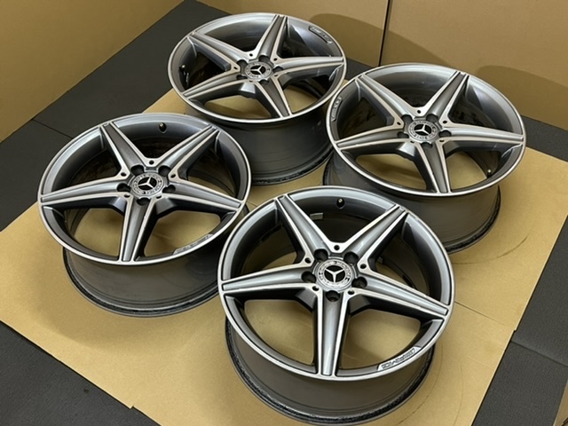 中古ホイール4本セット メルセデスベンツ S205 W205 Cクラス AMG 純正 