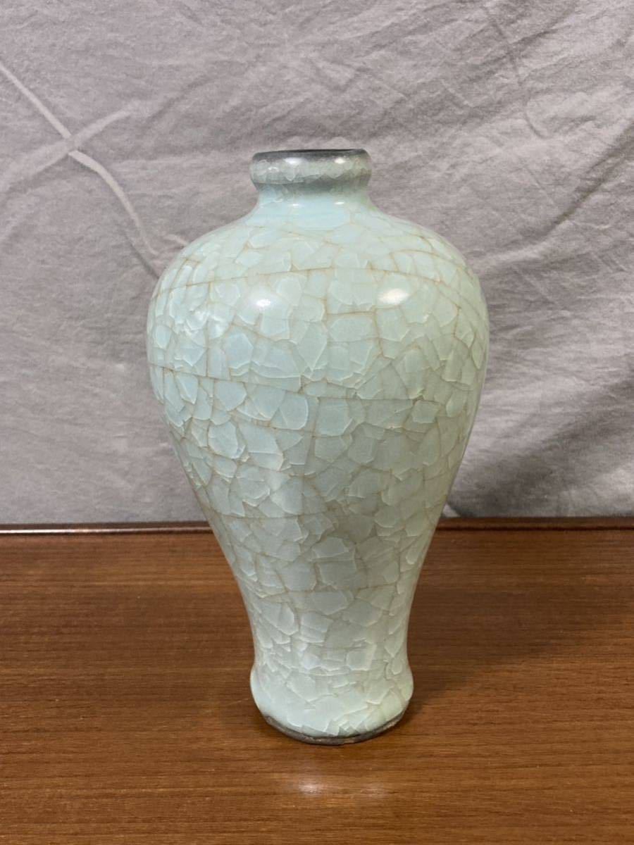 青磁花器 中国美術朝鮮美術 高麗青磁 古玩 唐物 瓶 瓶子 龍泉窯 花瓶