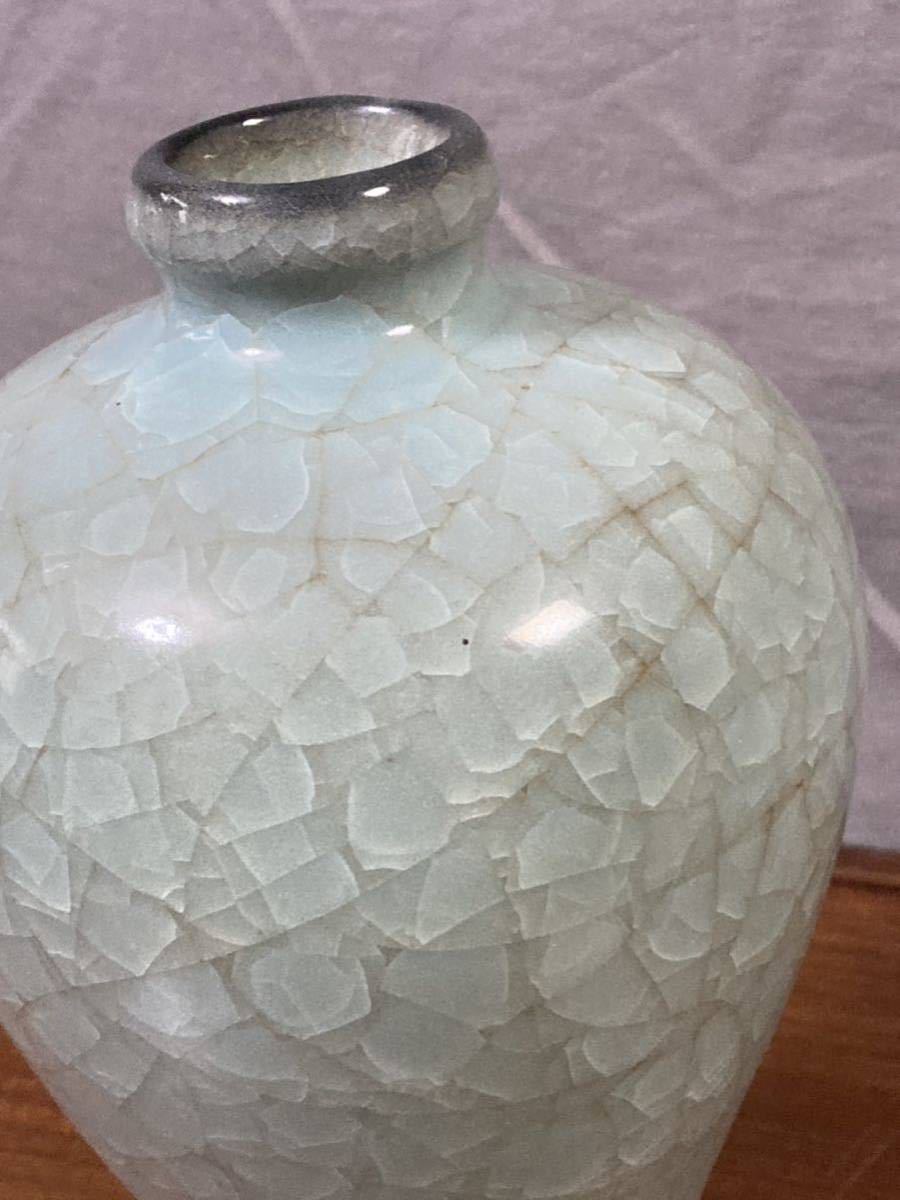 青磁花器 中国美術朝鮮美術 高麗青磁 古玩 唐物 瓶 瓶子 龍泉窯 花瓶