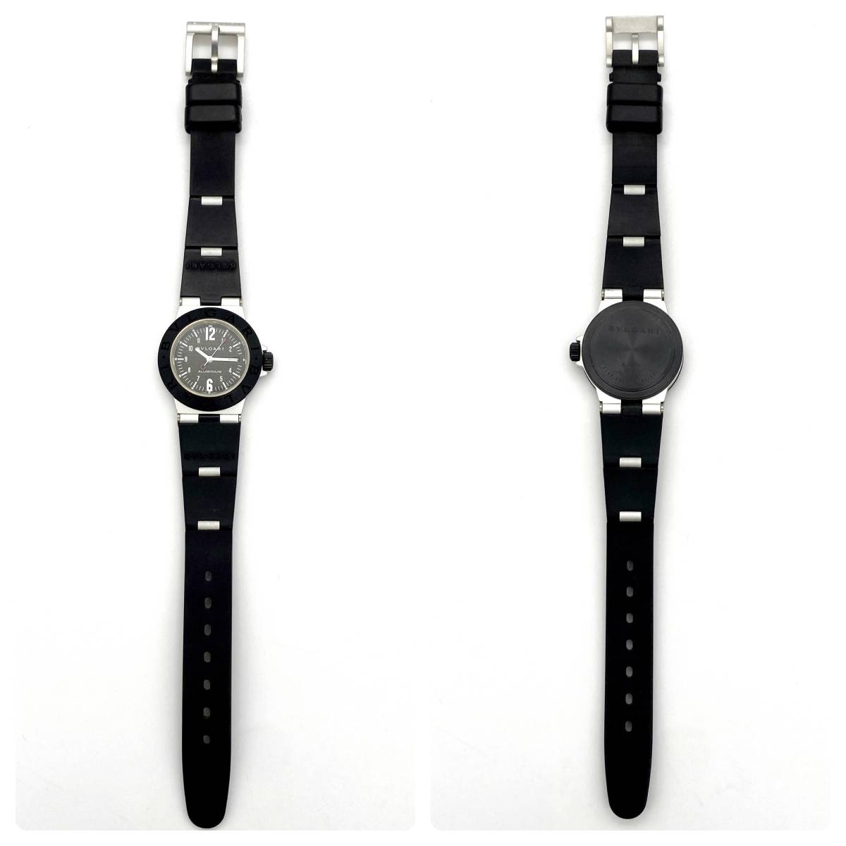 ブルガリ BVLGARI AL29TA アルミニウム デイト クォーツ レディース  