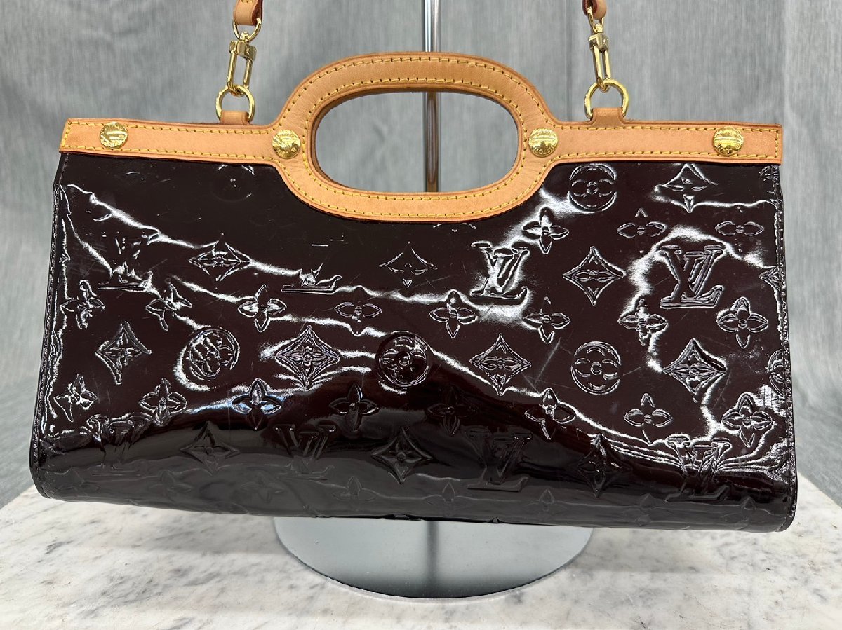 □t837 中古☆LOUIS VUITTON ルイヴィトン ヴェルニ クロスバリー 