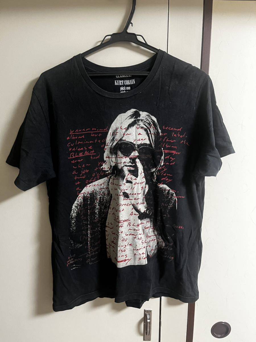 ヒステリックグラマー カートコバーン Tシャツ　ブラック　キムタク着