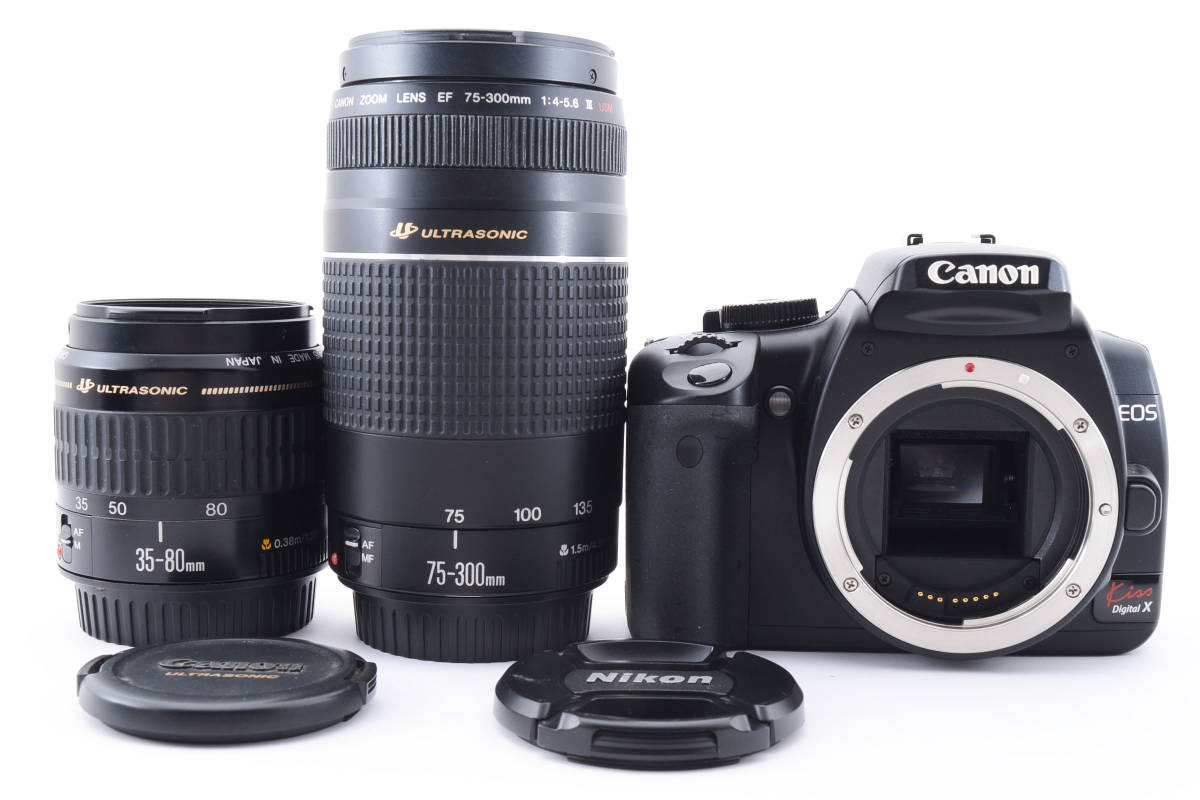 ☆ジャンク☆CANON キヤノン eos digital X ダブルレンズセット 超望遠