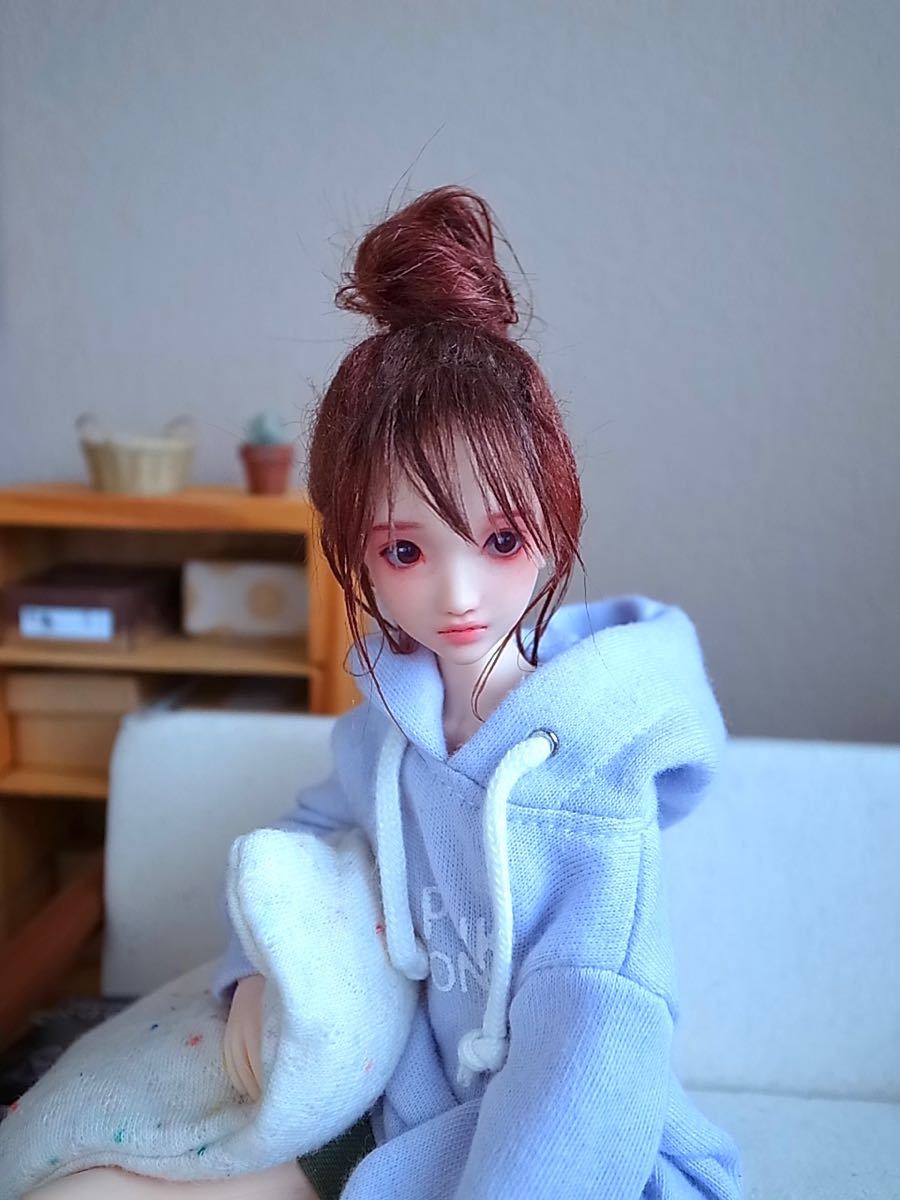 handmade♡1⁄6カスタムドールヘッド☆莉奈☆オビツ01 handmade♡1⁄6