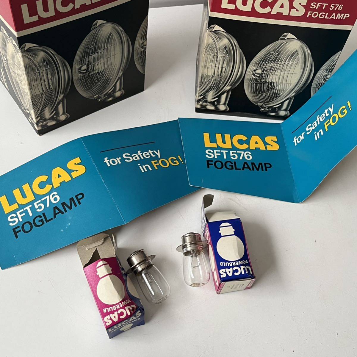 デッドストック? LUCAS ルーカス SFT576 フォグランプ イエロー 黄色