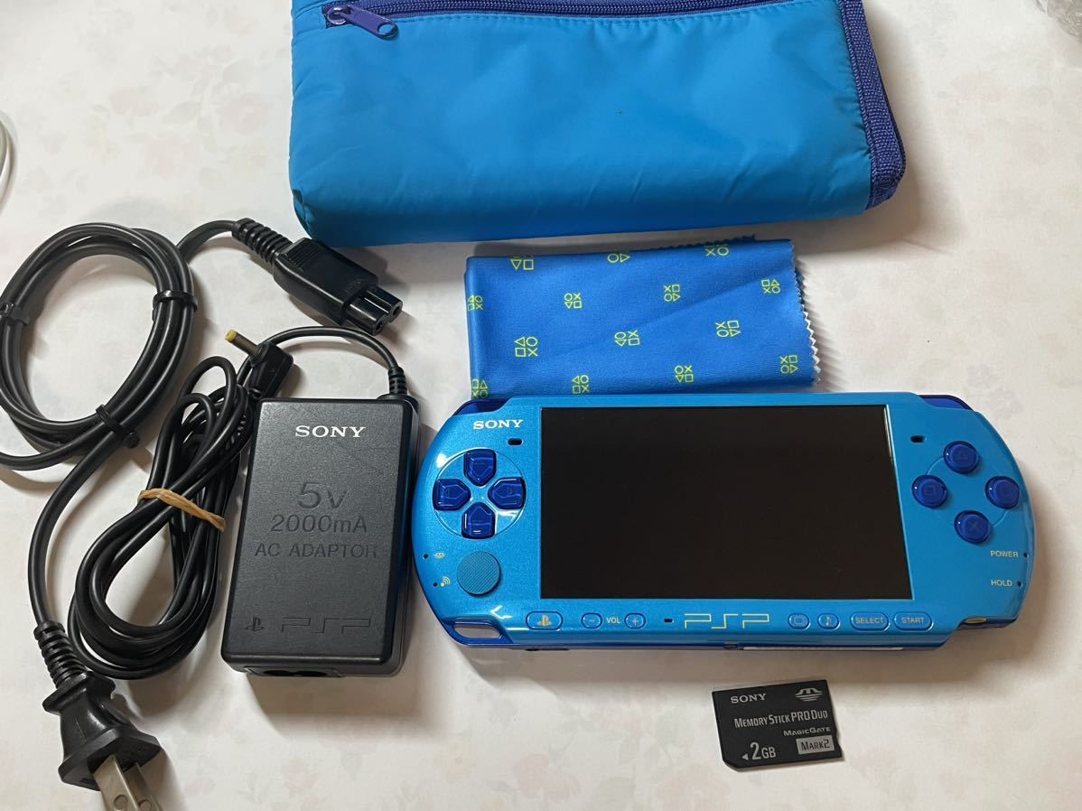psp 3000 マリンブルー PSP-3000 PSP 0 i8000 動作 本体送料
