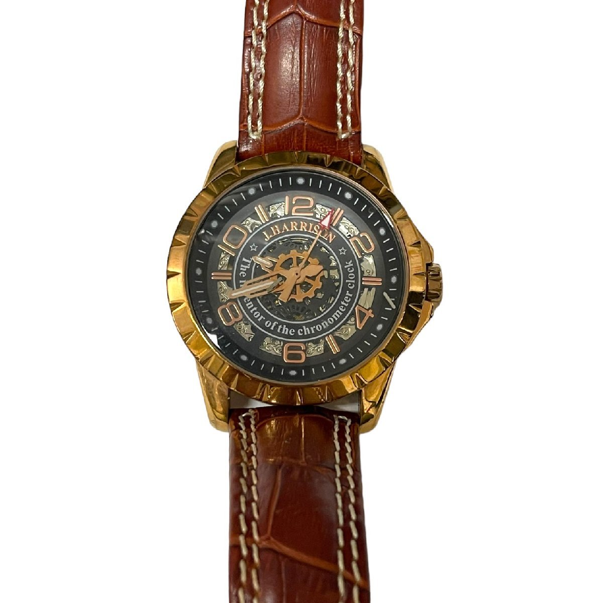 美品】J.HARRISON 腕時計 J.H-035 自動巻き スケルトン J.HARRISON 