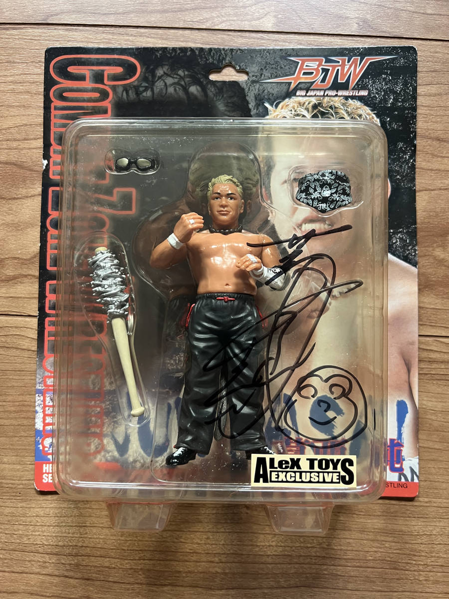 キャラプロ/葛西純 フィギュア(金髪)直筆サイン入り/大日本プロレス