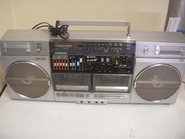 H218☆SHARP シャープ SEARCHER-W APSS-WF GF-858 昭和レトロ ラジカセ