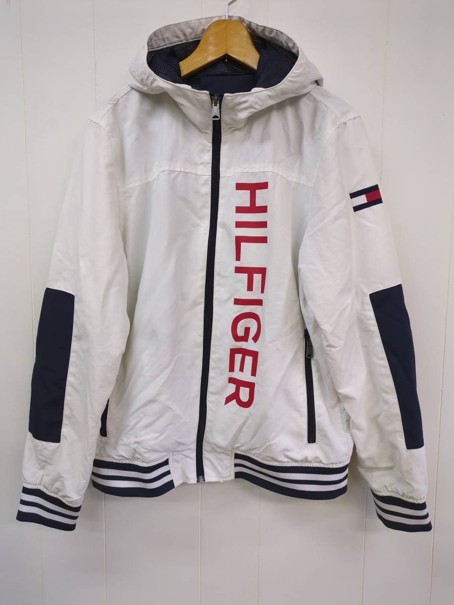 TOMMY HILFIGER ナイロンジャケット Lサイズ ホワイト トミー