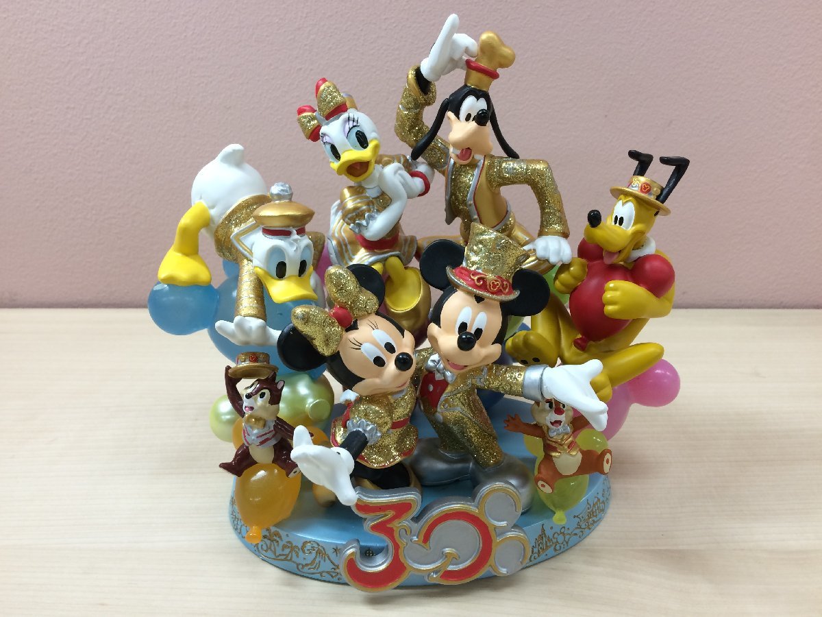 ディズニー TDR30周年 フィギュアリン ミッキー＆フレンズ 金コス