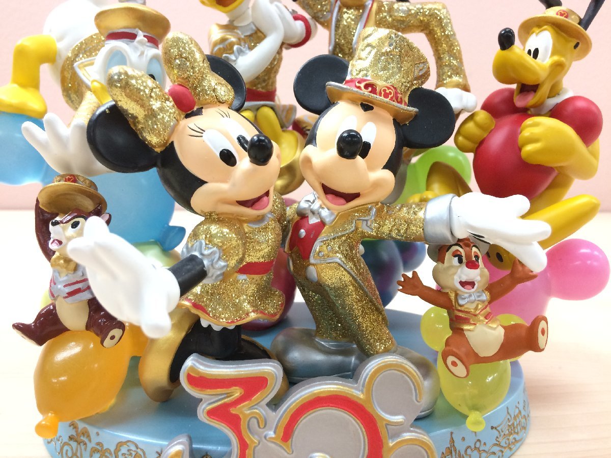 ディズニー TDR30周年 フィギュアリン ミッキー＆フレンズ 金コス