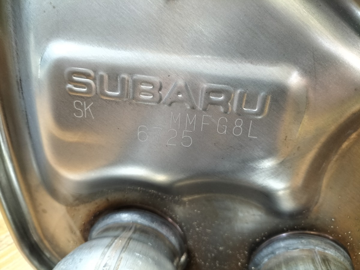 SUBARU WRX STi VAB 純正 左右 マフラー 出口 Sakamoto MMFG8R 6727
